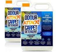 Pro-Kleen Odour Attack Pet Carpet Cleaner Shampoo - Active Enzymes to Digest Urine Proteins - Eliminates Urine, Faeces & Vomit Stains - for All Carpet Types and Machines (10 Litre Ocean)