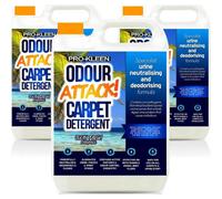 Pro-Kleen Odour Attack Pet Carpet Cleaner Shampoo Contains Active Enzymes To Digest Urine Proteins Ocean Fragrance 15L