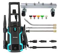 Pro-Kleen Pressure Washer For Patio And Car 1600W With Chassis Undercarriage Cleaner And Lance With 5 Spray Adapters