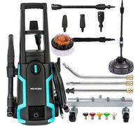 Pro-Kleen Pressure Washer Jet Power Cleaner With Chassis Cleaner, Patio Attachment And Rotary Brush