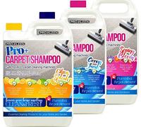 Pro-Kleen Pro+ Carpet and Upholstery Cleaning Solution 3 x 5L - 4 in 1 Concentrate Carpet Shampoo - Suitable for all Machines 5L of Ocean fresh, Citrus and Spring Bloom