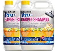 Pro-Kleen Pro+ Carpet and Upholstery Cleaning Solution - 4 in 1 Concentrate Carpet Shampoo - Suitable for all Machines 2 x 5L (Citrus Splash)