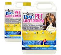 Pro-Kleen Pro+ Carpet Shampoo and Upholstery Cleaning Solution - Removes Pet Deposits & Odours - 4 in 1 Concentrate - Suitable for all Machines 2 x 5L (Lemon Fresh)