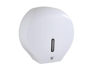 Pro-Kleen Pro Washroom Jumbo Toilet Roll Dispenser Wall-Mounted, Lockable, Abs Durable White Matte Finish