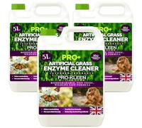 Pro-Kleen ProBio Artificial Grass Cleaner Probiotic Based Deodoriser Odour Eliminator 3 x 5L Non-Toxic Cruelty-free Pet Friendly - Lavender Fragrance - Naturally derived Probiotic Cleaning