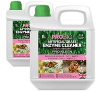 Pro-Kleen ProBio Artificial Grass Cleaner Probiotic Based Deodoriser Odour Eliminator 2 x 1L Non-Toxic Cruelty-free Child Pet Friendly - Floral Fragrance - Naturally derived Probiotic Cleaning