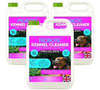 Pro-Kleen ProBiotic Kennel Cleaner 3 x 5L - Cleans & Neutralises Odours - Biodegradable, Non-Toxic, Wildlife & Pet Safe - Naturally Derived Ingredients - Cruelty Free & Vegan (Bubblegum Fragrance)