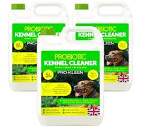 Pro-Kleen ProBiotic Kennel Cleaner 3 x 5L - Cleans & Neutralises Odours - Biodegradable, Non-Toxic, Wildlife & Pet Safe - Naturally Derived Ingredients - Cruelty Free & Vegan (Lemon Fragrance)