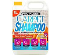 Pro-Kleen Professional Carpet Shampoo - Citrus Fragrance 5L - High Concentrate Cleaning Solution - Suitable For All Machines