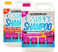 Pro-Kleen Professional Carpet & Upholstery Shampoo 10L - Citrus & Spring Bloom Fragrance - High Concentrate Cleaning Solution - Suitable For All Machines