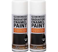 Pro-Kleen Radiator Enamel Spray Paint Anthracite Matt 2 x 400ml - Heat Resistant up to 100ºC - For Radiators, Hot Pipes, Water Tanks & More - Fast Drying & No Primer Needed