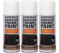 Pro-Kleen Radiator Enamel Spray Paint Anthracite Matt 3 x 400ml - Heat Resistant up to 100ºC - For Radiators, Hot Pipes, Water Tanks & More - Fast Drying & No Primer Needed
