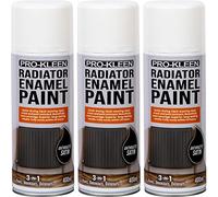 Pro-Kleen Radiator Enamel Spray Paint Anthracite Satin 3 x 400ml - Heat Resistant up to 100ºC - For Radiators, Hot Pipes, Water Tanks & More - Fast Drying & No Primer Needed