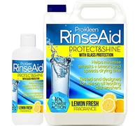 Pro-Kleen Rinse Aid (5L + 500ml) Lemon Fresh - Added Glass Protection, For A Shinier, Drier Finish With Superior Spot & Film Protection, Use In All Leading Dishwashers