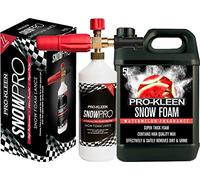Pro-Kleen Snow Foam pH Neutral Car Shampoo Kit Watermelon 5L - Super Thick Foam to Remove Dirt and Grime with Lance for Use with 1L Karcher K Series Pressure Washers (