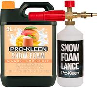 Pro-Kleen Snow Foam pH Neutral Lance for Use with Nilfisk Pressure Washers Includes 5 Litres Mango Smoothie Orange Coloured Snow Foam