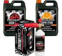 Pro-Kleen Snow Foam pH Neutral Pre Wash Lance with Karcher K Series Pressure Washers Includes 1 x 5 Litres Cherry 1 x 5 Litres Orange Snow Foam