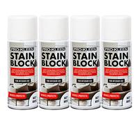 Pro-Kleen Stain Block Spray Paint Primer - Covers Mould, Grease, Nicotine & Rust Stains - For Walls & Ceilings - Leaves a Waterproof Barrier (2 x 400ml)