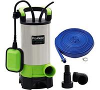 Pro-Kleen Submersible Water Pump 1100W Electric For Clean Or Dirty Water With Float Switch And 25M Layflat Hose