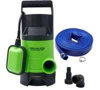 Pro-Kleen Submersible Water Pump Electric 400W With 10M Layflat Hose For Clean Or Dirty Water