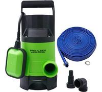 Pro-Kleen Submersible Water Pump Electric 400W With 15M Layflat Hose For Clean Or Dirty Water