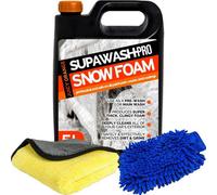 Pro-Kleen Supawash-Pro Orange Snow Foam Car Shampoo 5L With 1 X Microfibre Cloth & 1 Microfibre Wash Mitt