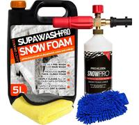 Pro-Kleen Supawash-Pro Orange Snow Foam Car Shampoo 5L With Karcher Compatible Lance 1 X Microfibre Cloth & Microfibre Wash Mit