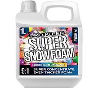 Pro-Kleen Super Snow Foam Car Shampoo 1L - Produces Extra Thick Foam - pH Neutral & Super Concentrate Formula (Bubblegum)