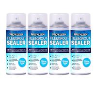 Pro-Kleen Tile & Grout Sealer 4 x 400ml - Waterproof Protection Against Mould, Mildew & Limescale - Seals & Protects Backsplashes, Bathrooms, Worktops & More - Long-Lasting & Non-Staining