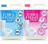 Pro-Kleen Toilet Fluid and Rinse Chemical Solution Cleaner for Caravan and Motorhomes - 5L Blue and 5L Pink