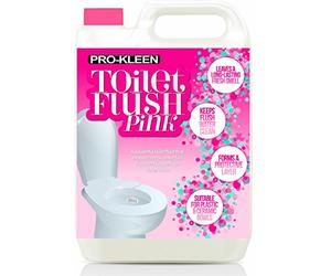 Pro-Kleen Toilet Fresh Flush Cleaning Liquid 5L - Concentrate, Easy to Use, Pink Fluid Formula for Caravans, Motorhomes & Boats, Leaves a Protective Layer, Ensures Effective Flushing