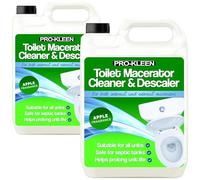 Pro-Kleen Toilet Macerator Cleaner & Descaler 2 x 5L - Cleans, Descales & Deodorises - Safe for Septic Tanks & Saniflo Systems - Helps to Extend Appliance Life (Apple Fragrance)