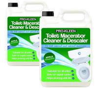 Pro-Kleen Toilet Macerator Cleaner & Descaler 2 x 5L - Cleans, Descales & Deodorises - Safe for Septic Tanks & Saniflo Systems - Helps to Extend Appliance Life (Apple Fragrance)