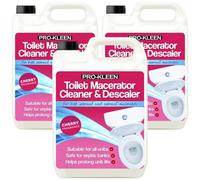 Pro-Kleen Toilet Macerator Toilet & Descaler Cherry Highly Concentrated, Long-Lasting Formula 15L