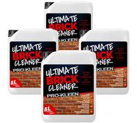 Pro-Kleen Ultimate Brick Cleaner 4 x 5L - Removes Dirt, Grime, Black Spots, Stains & More - Restores Colour - Child & Pet Safe - Concentrated Formula - Covers 120m2