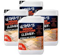 Pro-Kleen Ultimate Indian Sandstone Cleaner 4 x 5L - Removes Dirt, Grime, Black Spots, Stains & More - Restores Colour - Child & Pet Safe - Concentrated Formula - Covers 160m2