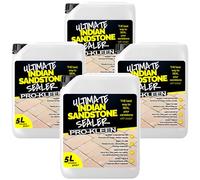 Pro-Kleen Ultimate Indian Sandstone Sealer 4 x 5L - Protects Against Weathering, Stains, Oil & Grease - Lasts for up to 10 Years - Leaves a Clear Matt Finish - Covers up to 200m2