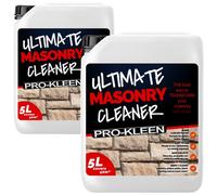 Pro-Kleen Ultimate Masonry Cleaner 2 x 5L - Removes Dirt, Grime, Black Spots, Stains & More - Restores Colour - Child & Pet Safe - Concentrated Formula - Covers 80m2