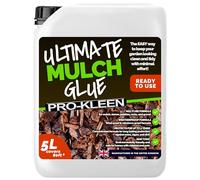 Pro-Kleen Ultimate Mulch Glue 5L (Covers 80 ft2) - Mulch Glue Binder Fixing Spray - For Gravel, Stones, Slate & Mulch - Protects for up to 3 Years - Non Toxic, Weather Resistant & Porous Formula