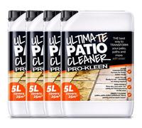 Pro-Kleen Ultimate Patio Cleaner - Deeply Cleans Patios & Drives to Remove Dirt & Grime - Removes Black Spots & Lichen - Concentrated Formula - Covers up to 100m2 (4 x 5 Litres)
