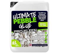 Pro-Kleen Ultimate Pebble Glue 5L (Covers 80 ft2) - Pebble Glue Binder Fixing Spray - For Gravel, Stones, Slate & Mulch - Protects for up to 3 Years - Non Toxic, Weather Resistant & Porous Formula