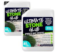 Pro-Kleen Ultimate Stone Glue 2 x 5L (Covers 160 ft2) - Stone Glue Binder Fixing Spray - For Gravel, Rocks, Slate & Mulch - Protects for up to 3 Years - Non Toxic, Weather Resistant & Porous Formula