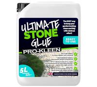 Pro-Kleen Ultimate Stone Glue 5L (Covers 80 ft2) - Stone Glue Binder Fixing Spray - For Gravel, Rocks, Slate & Mulch - Protects for up to 3 Years - Non Toxic, Weather Resistant & Porous Formula