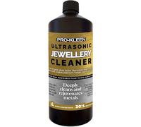 Pro-Kleen Ultrasonic Jewellery Cleaner Machine Solution 1 Litre Concentrated Fluid Makes 20L - Removes Oils Scale Dirt Suitable for Gold Silver Brass Diamonds