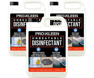 Pro-Kleen Unbeatable Disinfectant Cleaner Lemon Fragrance 15L - Kills 99.9% of Bacteria & Germs, Deodorises, Disinfects, Indoor & Outdoor Use, Use on all Washable Hard Surfaces