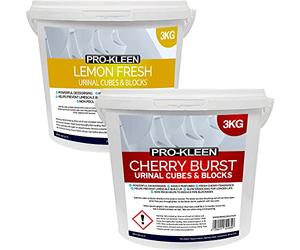 Pro-Kleen Urinal Channel Blocks 3KG - Cherry & Lemon Fragrance - Non PDCB - Slow Dissolving - 30 Day Control