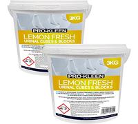 Pro-Kleen Urinal Channel Blocks 3KG - Lemon Fragrance - Non PDCB - Slow Dissolving - 30 Day Control (2 x 3kg)