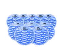Pro-Kleen Urinal Mats Pack Of 10 Fresh Ocean Scent Anti-Splash And 30 Day Odour Control Individually Wrapped 165mm