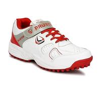 PRO KVH Men's Cricket Shoes Extended Plus Series with Maximum Energy Return Updated for the Next Generation of Cricket Rubber Toe for Stability and Support, red, 6 UK