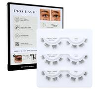 Pro Lash Softwear Professional Style False Eyelashes Lightweight Seamless Lashes 7 Day Waterproof False Eyelashes 3 Sets